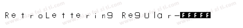 RetroLettering Regular字体转换
